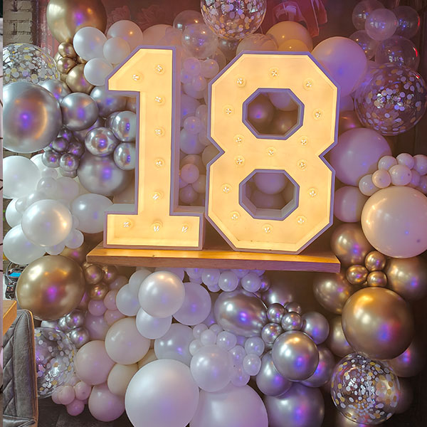 Organische ballondecoratie